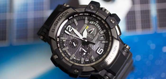 Стальные Casio G-Shock GravityMaster GPW 1000 — прямая связь с атомными часами