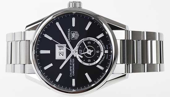 Мужские часы TAG Heuer Carrera Calibre 8 с календарем Grande Date и оригинальным GMT-индикатором